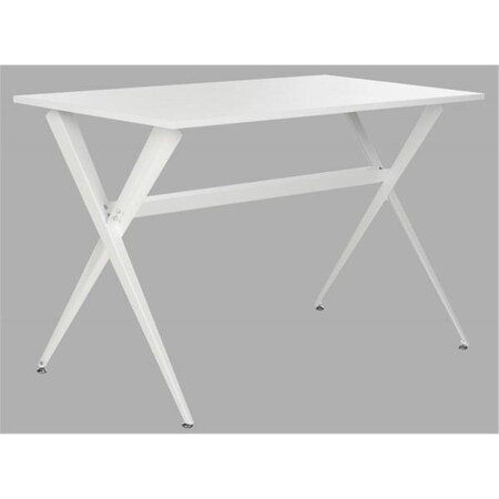 Safavieh Chapman Cross Leg Desk, White FOX2208C